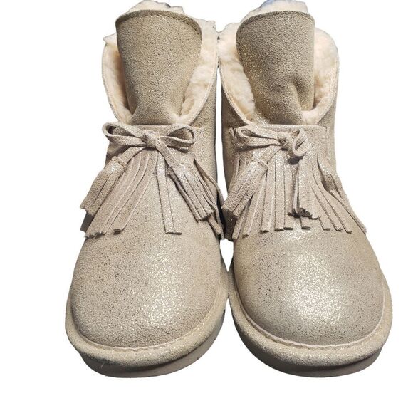 Bearpaw Christie Suede Upper‎ Wool Blend Lining Sheepskin Footbed Boots Size 5 - Picture 1 of 12